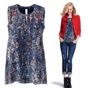 Cabi Colorful tank blouse Size M